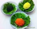 Порционный пасхальный салат «Крашеные яйца»