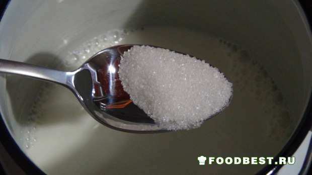 добавление сахара, соли
