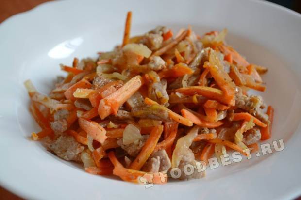 Мясной салат, пошаговый рецепт на ккал, фото, ингредиенты - Лана
