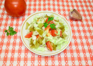 Вкусный салат из зеленых помидоров